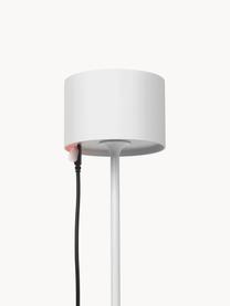 Lampada da tavolo portatile da esterno a LED Farol, Lampada: alluminio verniciato a po, Bianco, Ø 11 x Alt. 34 cm