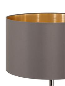 Tischlampe Jamie, Lampenfuß: Metall, vernickelt, Taupe, Goldfarben, Ø 23 x H 42 cm