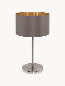 Stolní lampa Jamie, Taupe, zlatá, Ø 23 cm, V 42 cm