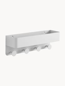 Porte-serviettes en métal Lou, Métal, laqué, Blanc, larg. 45 x haut. 15 cm