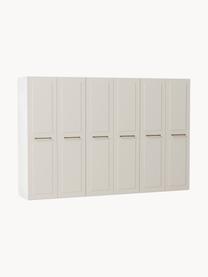 Modularer Drehtürenschrank Charlotte, 300 cm Breite, mehrere Varianten, Korpus: Spanplatte, FSC-zertifizi, Beige, Classic Interior, B 300 x H 200 cm