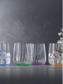 Kristall-Gläser Lifestyle, 2 Stück, Kristallglas, Blau, Ø 8 x H 9 cm, 340 ml