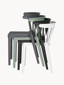Skladacia záhradná stolička Bliss, Polypropylén, Čierna, Š 52 x H 53 cm