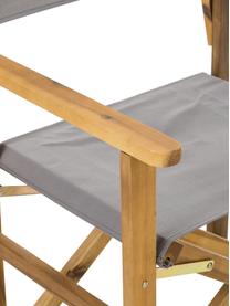 Silla plegable de madera Zoe, Estructura: madera de acacia aceitada, Gris, An 52 x F 58 cm