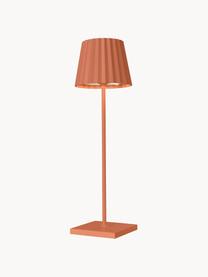 Přenosná stmívatelná venkovní stolní LED lampa Trellia, Oranžová, Ø 12 cm, V 38 cm