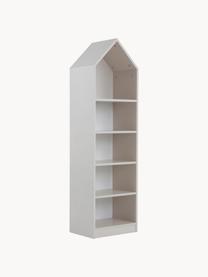 Étagère enfant Gaia, Bois de frêne, laqué, Bois de frêne, gris clair laqué, larg. 40 x haut. 140 cm