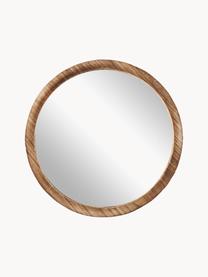 Rundes Wandspiegel-Set Jones mit braunem Paulowniaholzrahmen, 3er-Set, Rahmen: Paulowniaholz, Spiegelfläche: Spiegelglas, Helles Holz, Set mit verschiedenen Größen