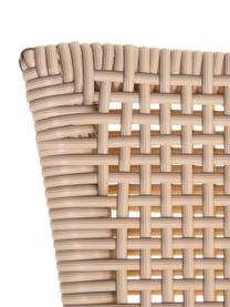 Sedia in rattan Ainara, Rattan con intreccio in polietilene, Beige, Larg. 54 x Prof. 44 cm