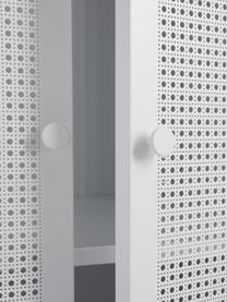 Armoire à 2 portes Hilla, Métal, enduit, Blanc, larg. 85 x haut. 162 cm