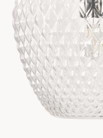 Lampa wisząca ze szkła Lee, Transparentny, odcienie chromu, Ø 27 x W 33 cm