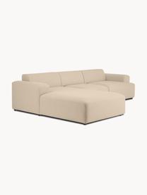 Sofá rinconera Melva (4 plazas), Tapizado: 100% poliéster Alta resis, Estructura: madera de pino maciza, ce, Patas: plástico., Tejido beige, An 319 x F 196 cm, chaise longue izquierda