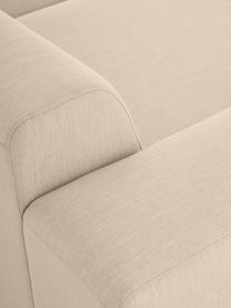 Ecksofa Melva (4-Sitzer), Bezug: 100% Polyester Der hochwe, Gestell: Massives Kiefernholz, Spa, Füße: Kunststoff Dieses Produkt, Webstoff Beige, B 319 x T 196 cm, Eckteil links