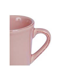 Tasse à café rustique Constance, 2 pièces, Grès cérame, Rose, larg. 9 x long. 11 cm