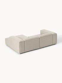 Modulares Ecksofa Lennon aus Leinen-Mix, Bezug: 50 % Viskose, 25 % Leinen, Gestell: Fichtenholz, Sperrholz, m, Füße: Kunststoff Dieses Produkt, Leinen-Mix Grau, B 238 x T 180 cm, Eckteil links