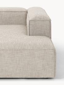 Modulares Ecksofa Lennon aus Leinen-Mix, Bezug: 50 % Viskose, 25 % Leinen, Gestell: Fichtenholz, Sperrholz, m, Füße: Kunststoff Dieses Produkt, Leinen-Mix Grau, B 238 x T 180 cm, Eckteil links