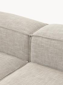 Modulares Ecksofa Lennon aus Leinen-Mix, Bezug: 50 % Viskose, 25 % Leinen, Gestell: Fichtenholz, Sperrholz, m, Füße: Kunststoff Dieses Produkt, Leinen-Mix Grau, B 238 x T 180 cm, Eckteil links