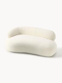 Teddy-Sofa Alba (2-Sitzer), Bezug: Teddy (100% Polyester) De, Gestell: Massives Fichtenholz, Bir, Teddy Off White, B 185 x T 114 cm, Rückenlehne rechts