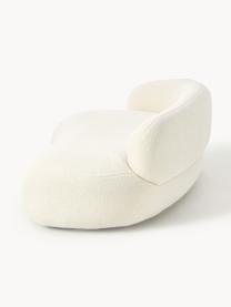 Teddy-Sofa Alba (2-Sitzer), Bezug: Teddy (100% Polyester) De, Gestell: Massives Fichtenholz, Bir, Füße: Kunststoff Dieses Produkt, Teddy Off White, B 185 x T 114 cm, Rückenlehne rechts