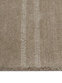 Tapis laine taupe tufté main Alan, Taupe, imprimé, larg. 80 x long. 150 cm (taille XS)