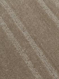 Tapis laine taupe tufté main Alan, Taupe, imprimé, larg. 80 x long. 150 cm (taille XS)