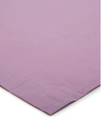 Set lenzuola in cotone con volant Ruffle, Malva, 150 x 290 cm + 1 federa + 1 lenzuolo