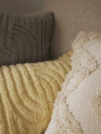 Poszewka na poduszkę w stylu boho Akesha, 100% bawełna, Złamana biel, S 45 x D 45 cm