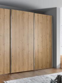 Schwebetürenschrank Monaco, 3-türig, Korpus: Holzwerkstoff, foliert, Leisten: Metall, beschichtet, Holz, B 279 x H 217 cm