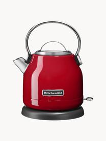 Wasserkocher Classic, 1.25 L, Korpus: Edelstahl, Griff: Aluminium, Rot, glänzend, B 23 x H 26 cm