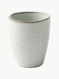 Mugs artisanaux Nordic Sand, 6 pièces, Grès cérame, Gris clair, chiné, Ø 8 x haut. 10 cm, 250 ml