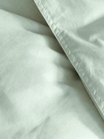 Ľanová obojstranná posteľná bielizeň so spodnou stranou z bavlneného perkálu Natural, Smaragdová
