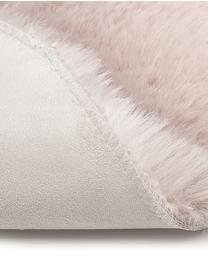 Imitatie schapenvacht Mathilde, glad, Bovenzijde: 65% acryl, 35% polyester, Onderzijde: 100% polyester, Roze, 60 x 180 cm