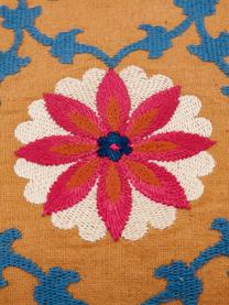 Funda de cojín bordada Tabula, 100% algodón, Amarillo, multicolor, An 30 x L 50 cm
