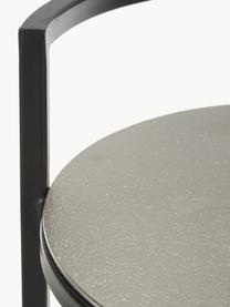 Runder Beistelltisch Circle aus Metall, Tischplatte: Metall, beschichtet, Gestell: Metall, pulverbeschichtet, Silberfarben, Ø 36 x H 66 cm