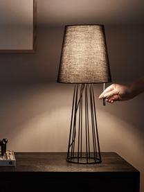 Velká stolní lampa Mailand, Černá, Ø 23 cm, V 59 cm