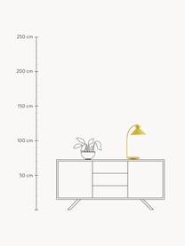 Lampada da tavolo grande Dial, Paralume: metallo rivestito, Struttura: metallo rivestito, Giallo ocra, Ø 25 x Alt. 51 cm