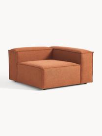 Hoekmodule Lennon, Bekleding: 100% polyester De slijtva, Frame: massief grenenhout, multi, Poten: kunststof Dit product is , Geweven stof terracotta, B 119 x D 119 cm, hoekdeel links