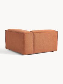 Hoekmodule Lennon, Bekleding: 100% polyester De slijtva, Frame: massief grenenhout, multi, Poten: kunststof Dit product is , Geweven stof terracotta, B 119 x D 119 cm, hoekdeel links