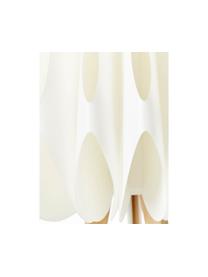 Lámpara de pie trípode de bambú de diseño Inna, Pantalla: plástico, Cable: cubierto en tela, Blanco, bambú, Ø 62 x Al 155 cm