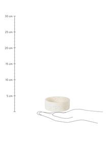 Cuencos de salsas artesanales Nordic Vanilla, 4 uds., Gres, Blanco crema jaspeada, Ø 8 cm