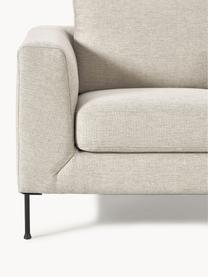 Sofa-Sessel Cucita, Bezug: Webstoff (100% Polyester), Gestell: Massives Kiefernholz, Bir, Beine: Metall, lackiert Dieses P, Webstoff Hellbeige, B 98 x T 94 cm