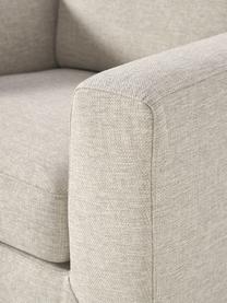 Sofa fauteuil Cucita, Bekleding: geweven stof (100% polyes, Frame: massief grenenhout, berke, Poten: gelakt metaal Dit product, Geweven stof lichtbeige, B 98 x D 94 cm