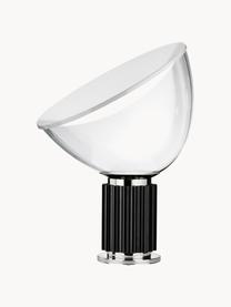 Lampe à poser LED soufflée bouche à intensité variable Taccia Small, Noir, Ø 37 x haut. 49 cm