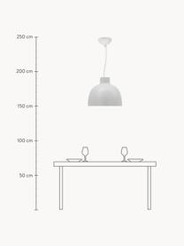 Lámpara de techo grande Bellissima, Plástico, Blanco, Ø 50 x Al 41 cm