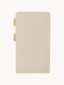 Table de chevet Space, MDF, Vert olive, beige clair, larg. 45 x prof. 63 cm