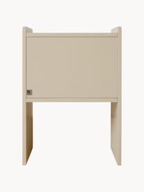 Noční stolek Space, Dřevovláknitá deska střední hustoty (MDF), Olivově zelená, světle béžová, Š 45 cm, V 63 cm