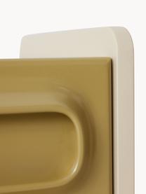 Comodino Space, Pannello di fibra a media densità (MDF), Verde oliva, beige chiaro, Larg. 45 x Alt. 63 cm