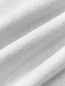Taie d'oreiller en flanelle avec ourlet Laia, Gris clair, larg. 50 x long. 70 cm
