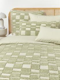 Baumwollperkal-Bettdeckenbezug Scout mit getufteter Verzierung, Webart: Perkal, Hellgrün, B 200 x L 200 cm