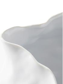 Jarrón de diseño Bubba, Gres, Blanco, Ø 27 x Al 31 cm