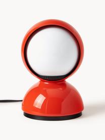 Kleine tafellamp Eclisse, Lampenkap: polycarbonaat, technopoly, Frame: gecoat staal, Oranje, Ø 12 x H 18 cm